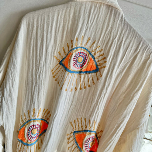 Muslin Cotton Kaftan Bathrobe
