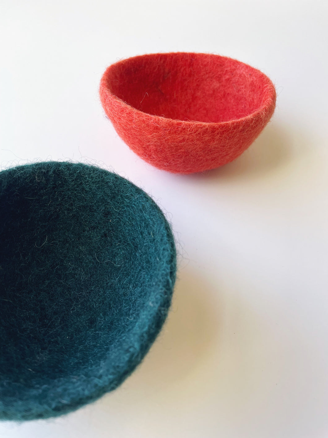 Colorful Felted Trinket Dishes