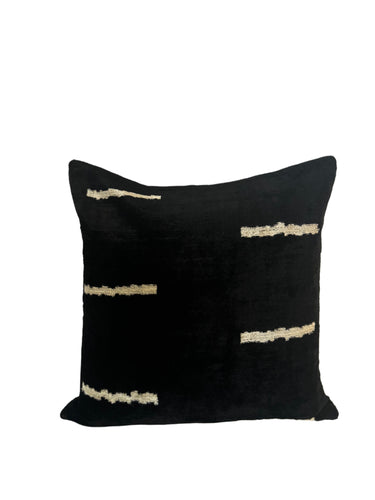 Silk Velvet Ikat Lumbar Pillow Case