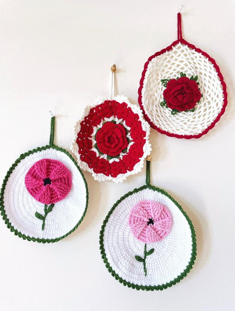 Round Crochet Pot Holders